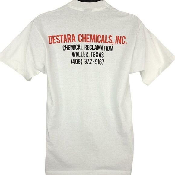 Recycling T Shirt Vintage 90s Stop Pollution Save The Earth 50/50 Made In USA M - Picture 3 of 7